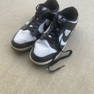 Black and white Nike Panda Dunk Low trainers